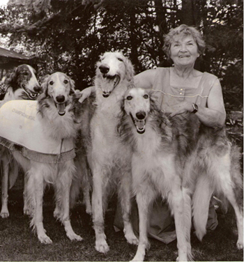 Anne Katja Behrbalk 1995 mit ihrem Weltrennsieger Stepun`s Ljubim